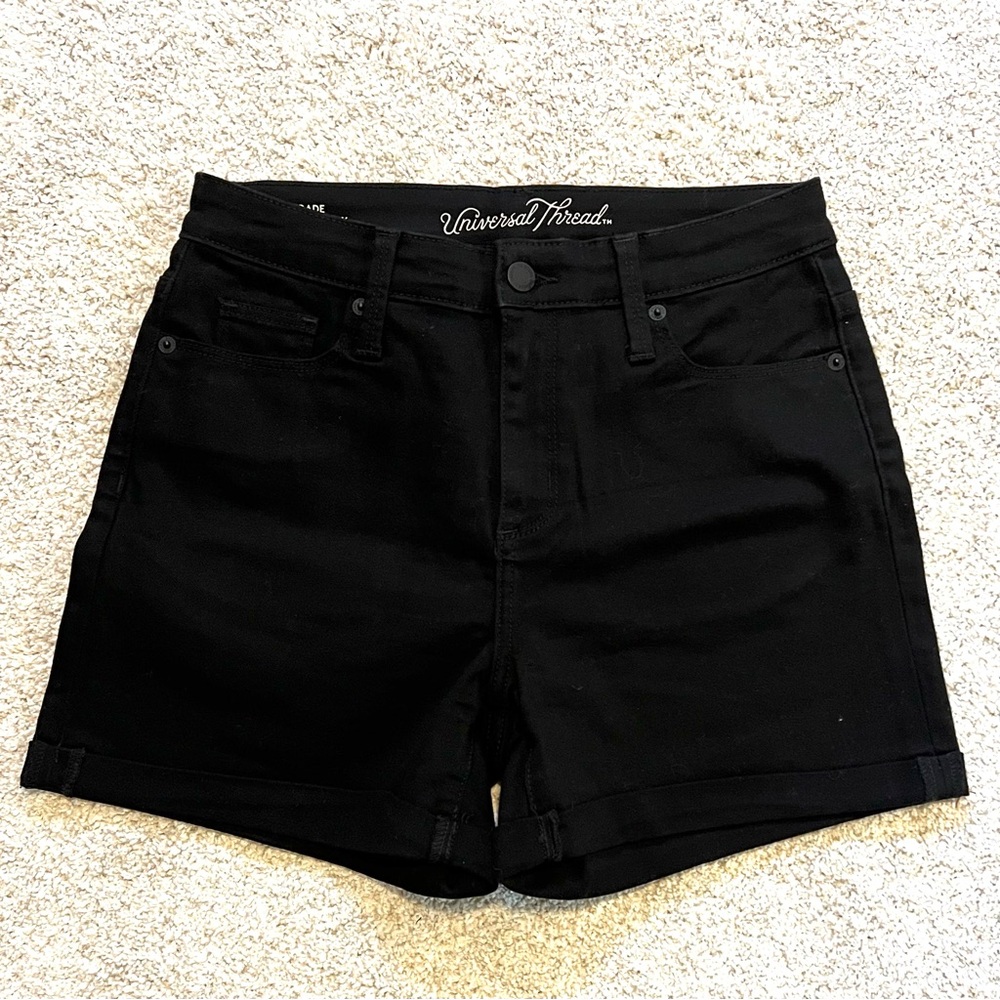 High Rise Midi Shorts NWOT